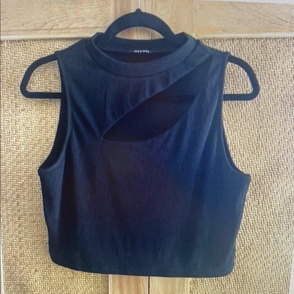 Zara Tops - Zara Black Cutout Sleeveless Blouse